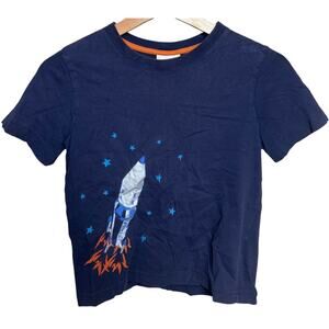 Hannah Andersson Boys Graphic T-shirt Rocket Size 120 (US 6-7)